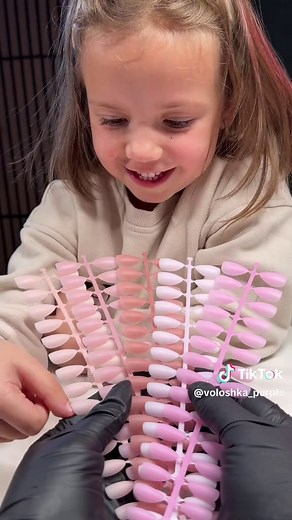 new nail challenge with my little model 💅✨ using @BTArtboxnailsofficial tips for this look - such an easy and fast way to create beautiful nails 🤍 #btartboxnails #nailtips #nailextensions #nailchallenge