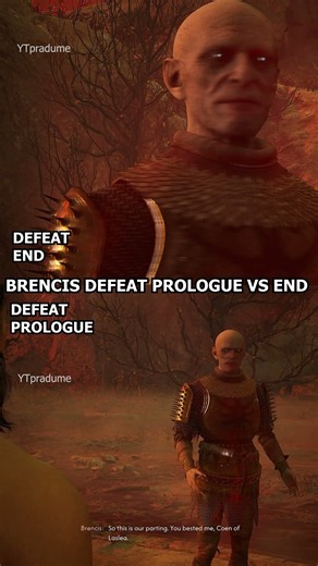 Brencis Unique Dialogue Prologue Vs End Blood Of Dawnwalker