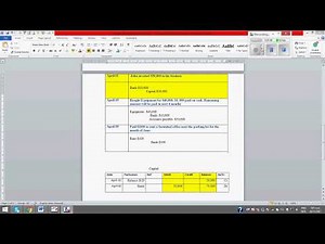 Preparing Ledger -Three Column Format