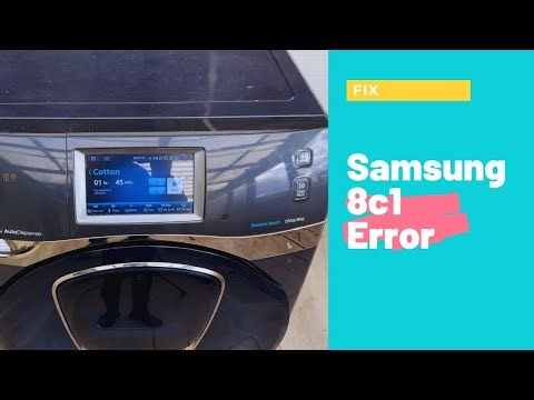 Samsung 8c1 error Repair No Spin Fix