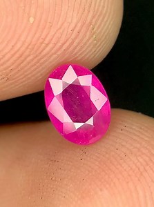 1.20 Carat Pink Ruby Faceted Oval Cut Loose Gemstone Natural Corundum Transparent Ruby for Ring and Jewelry - Etsy
