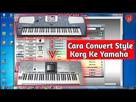 TUTORIAL CONVERT STYLE KORG KE YAMAHA