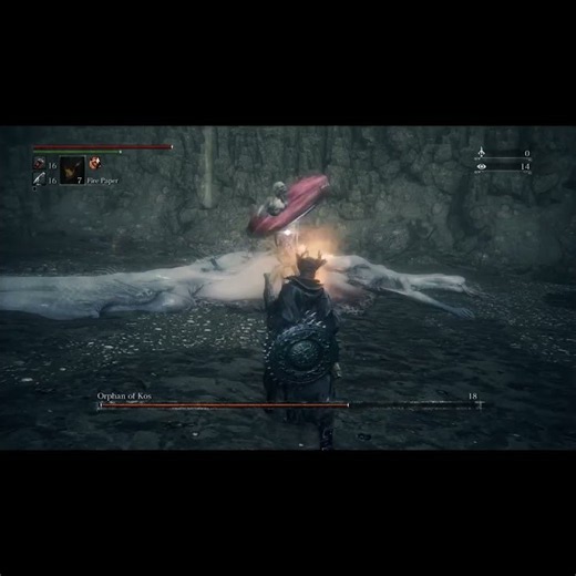 How to Parry/Visceral Orphan of Kos! | Bonus - Pizza Cutter! | #bloodborne #trending