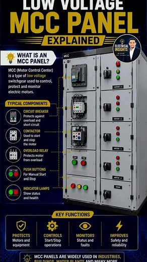 MCC panel explained. #youtubeshorts #mccpanel #engineering #educationalvideo