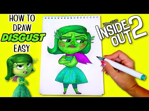 Disney PIXAR Inside Out 2: How to Draw DISGUST Easy! Art Tutorial