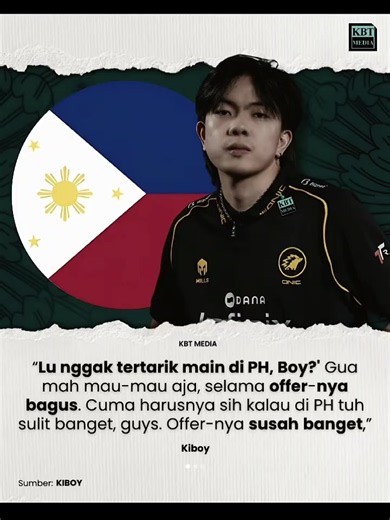 Kiboy Tertarik Main di MPL PH: Kenapa Transfer ke Filipina Sulit?
