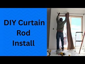 How to Install a Curtain Rod/DIY project for beginners.