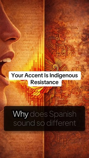 Why does Mexican Spanish sound different from Spain? 🤔 Indigenous languages like Nahuatl transformed Spanish pronunciation and vocabulary. Here's the truth about your accent. #MexicanSpanish #Nahuatl #SpanishLanguage #IndigenousLanguages #LanguageHistory