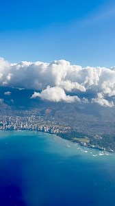 Oahu from above — where every journey feels like a dream. What’s your favorite memory from Hawaii? 🛫🌴#TravelVibes #OceanViews #trendingreel #hawaii #waikiki | Spirit of Hawaii