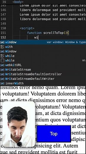 So codest du einen Button zum Hochscrollen mit JavaScript #button #javascript #tutorial