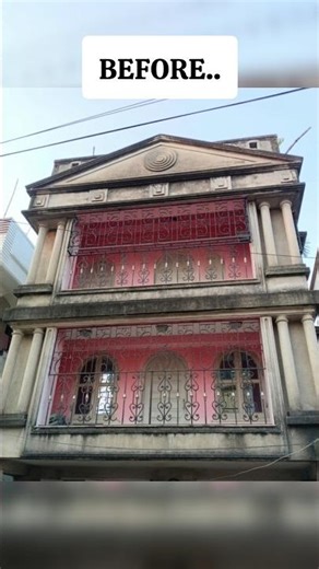 Before After Building Transformation 🔥 Modern Color Combinations Ideas #shorts #home