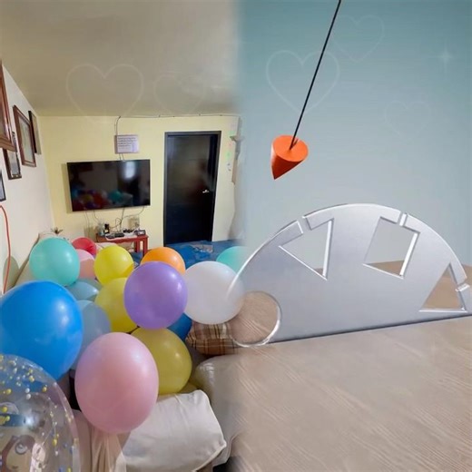 The envious person won't lend me her balloons 😡