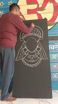 Learn to draw maa durga face drawing easy step 🙏🙏#art #drawing #maa