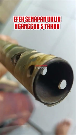 Uklik jarang service, Karat permanen di pipa