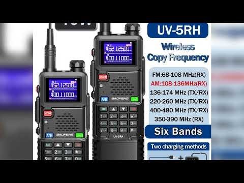 A must-have product! Baofeng UV 5RH 10W Air Band Walkie Talkie Long Range Wirless Copy Frequency T