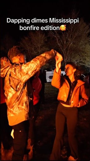 Dapping dimes in the country bonfire edition🥰 #shorts #shortsviral #bonfire