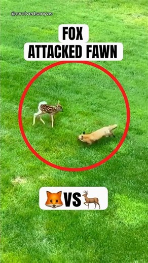 Mama Deer Came Running for Her Baby ❤️ #deer #rescue #fox
