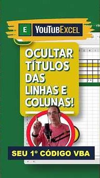 Excel + VBA QUICK and EASY / Hide Titles (VBA BASIC 24)