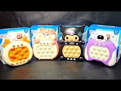 1 Minute Satisfying with Playing Push Game Pop It Eletrônico Fidget Toy ASMR No Talking