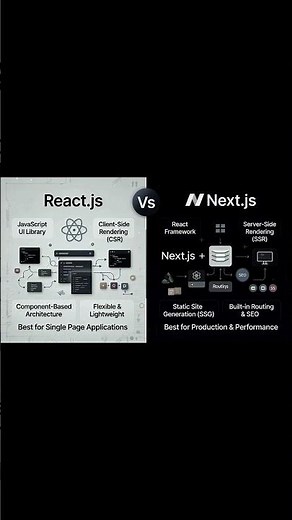 React.js vs Next.js Comparison