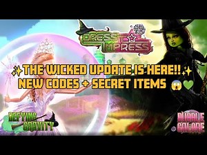 The WICKED Collab is HERE!! 😱💅 All Codes, Outfits, and Hidden Items!