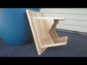 Building a rustic, functional, extremely inexpensive cedar nest box for robins, barn swallows...