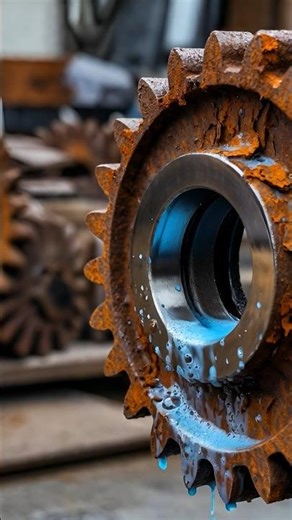 Rust to Chrome in Seconds! 🔥 Ultimate Metal Restoration #Shorts