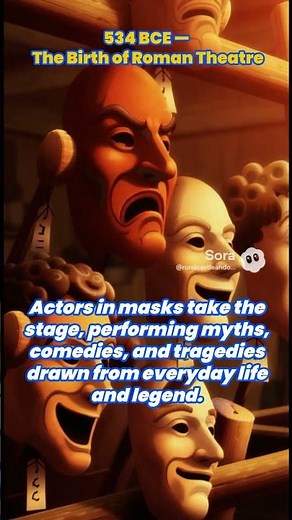 534 BCE — The Birth of Roman Theatre #historyshorts