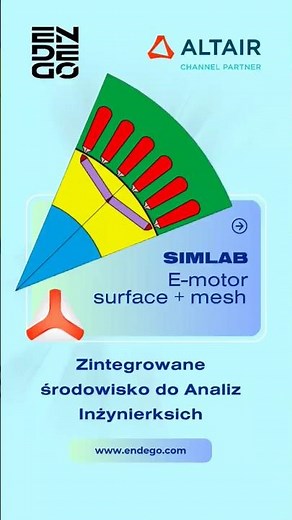 SimLab- E-motor surface and mesh generation