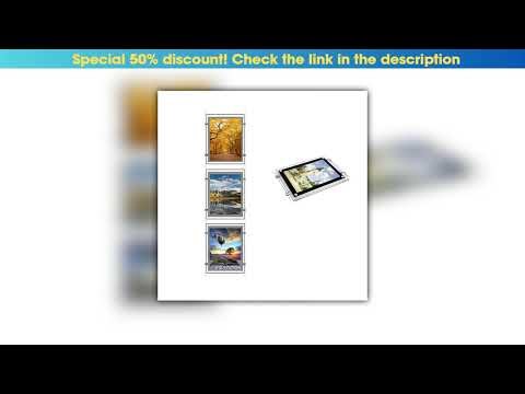 Get (3unit/Column) Mruiks Single Sided Cable & Rod Hanging Display Systems, Led Window Display Kits