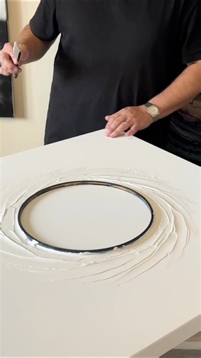 7.3K views · 52 reactions | Using modelling paste to create some texture on my first ever creation using this technique 朗 #abstractart #modellingpaste #art | Mark J Ratcliffe Art | Facebook