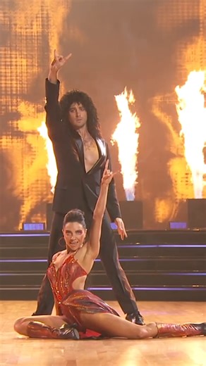Drummer Joey Graziadei 🔓 with that Tango! 🥁 #HairMetalNight #DWTS | Dancing with the Stars