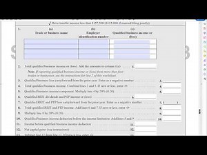 How to use the new Qualified Business Income Deduction Worksheet for 2018
