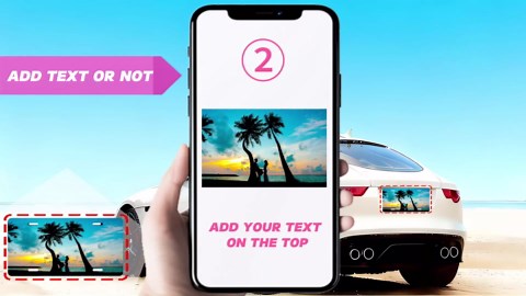 Made in USA — Custom License Plate Personalized Novelty License Plate Add Your Text,Image,Photo,or Logo,Custom Front Tag Auto Accessory for Garage,Bar,Home Decoration or Door Plates(6 x 12-inch)