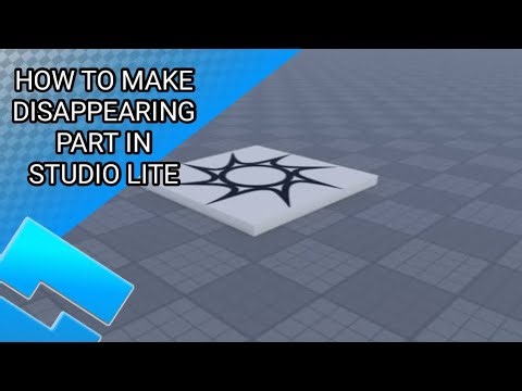 How to make disappearing part in studio lite!