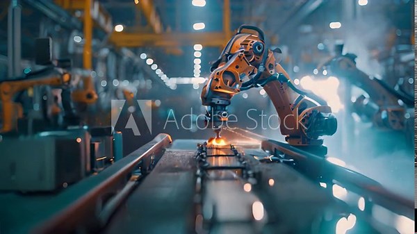 Robotic welding jig assembly of components. the welding process Mechatronics Mechanical engineers.