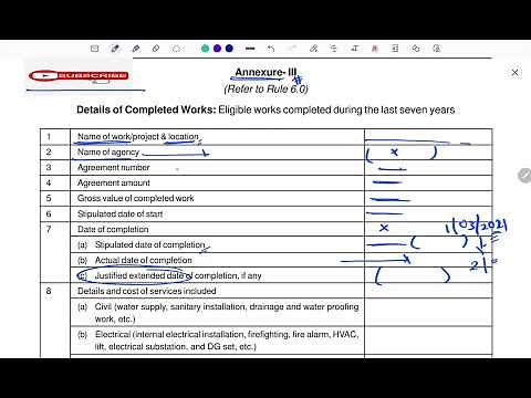 How to fill Latest Annexure-III |CPWD REGISTRATION PROCESS