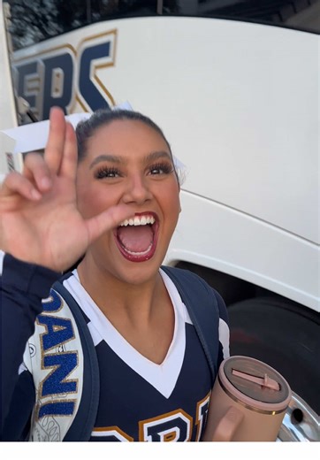 How we feeling after our first debut of our routines 🙂‍↕️ #cheer #collegecheer #routine #lancers #cbu
