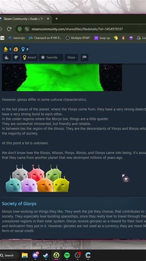 GLORP LORE