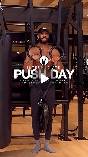 STRIQfit | Intermediate Level Push Day: Weighted Calisthenics WORKOUT ROUTINE BELOW: WARM UP WRIST STRETCHING RESISTANCE BAND STRETCH APART... | Instagram