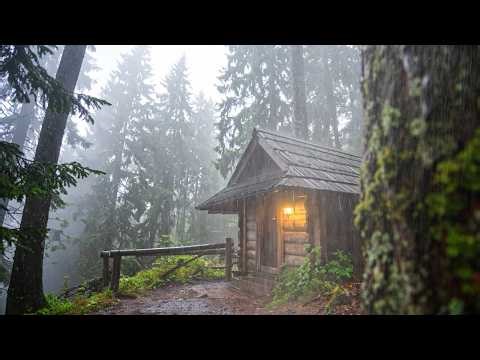 Torrential Mountain Rain & Howling Wind | Heavy Storm Sounds for Sleep & Study