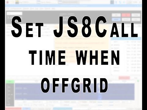 JS8Call Set time when offgrid