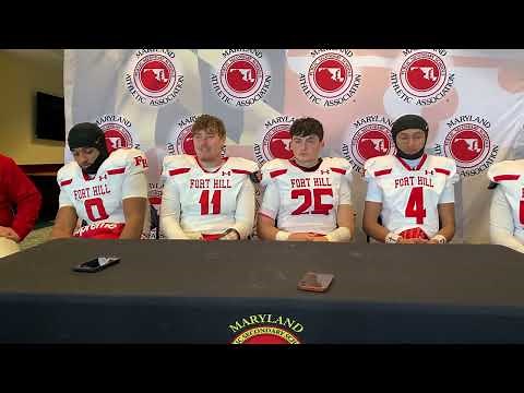 Fort Hill football press conference Maryland Class 1A state championship 12/6/25