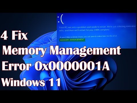Memory Management error 0x0000001A on Windows 11 - 5 Fix
