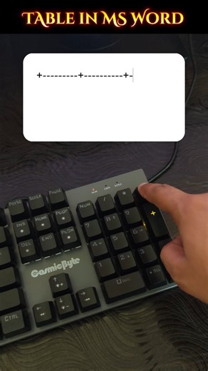 STP Computer Education on Instagram: "Table in Microsoft word #computer #pc #laptop #viral #tech #trending #reels #shorts"