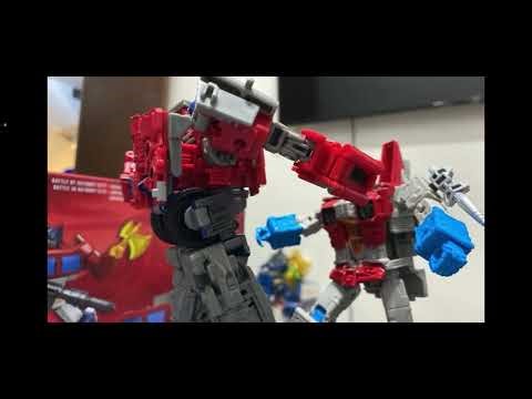 ¡Starscream vs Optimus prime!