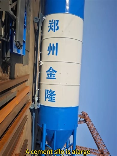 A cement silo is a large storage tank that ensures the safe storage and smooth supply of raw materials. It is commonly used for storing bulk dry materials such as bulk cement, fly ash, and mineral powder. It features a sealed design that is rainproof and moisture-proof, and is equipped with an aeration system to prevent powdered materials from caking and clogging inside the silo. It also includes a level indication system for real-time monitoring of the remaining material inside the silo. The du