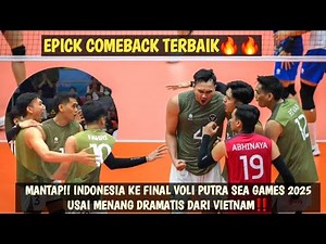 Amazing Comeback!! Indonesia vs Vietnam ~Semifinal Voli Putra Sea Games 2025~Set Kelima