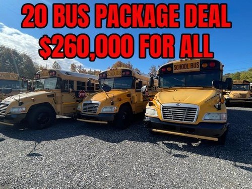 20 BUS PACKAGE DEAL Blue Bird CUMMINS near all East Coast Ports | eBay
