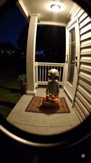 Alien Delivered a Fruit Basket to My Door 👽🍎